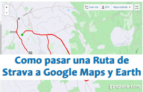como pasar una ruta de strava a google maps